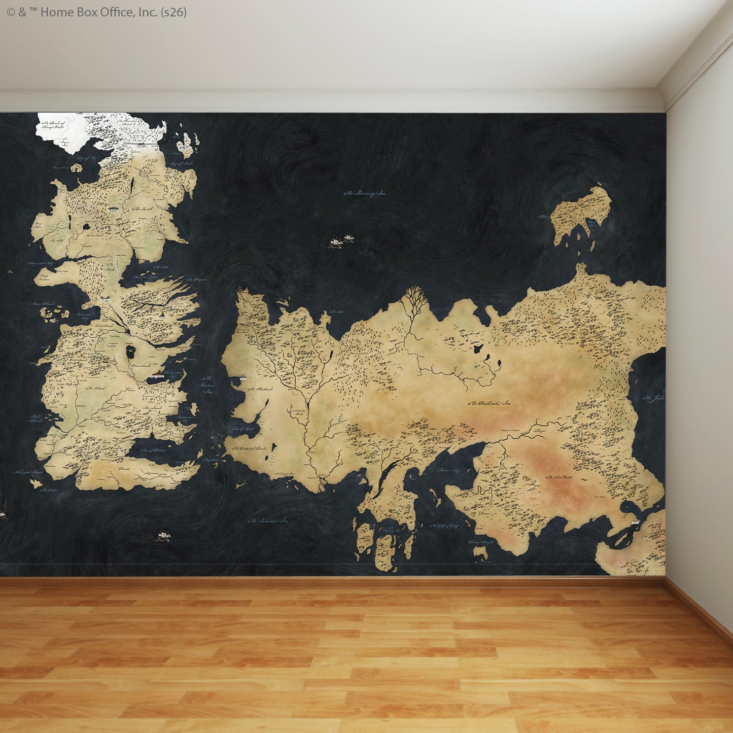 Game of Thrones™ Full Wall Mural - Westeros Map Wall Art