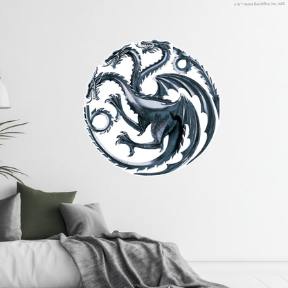 Game of Thrones™ Wall Sticker - Sigils Targaryen Silver Decal Wall Art