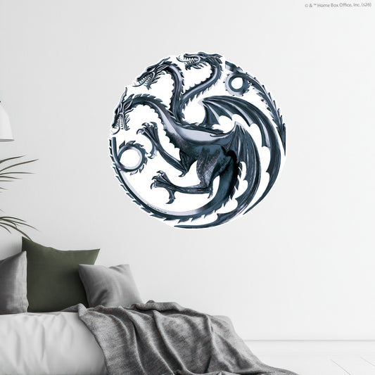 Game of Thrones™ Wall Sticker - Sigils Targaryen Silver Decal Wall Art