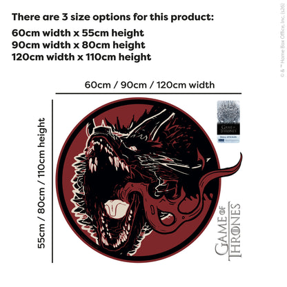 Game of Thrones™ Wall Sticker - Drogon Circle Decal Wall Art