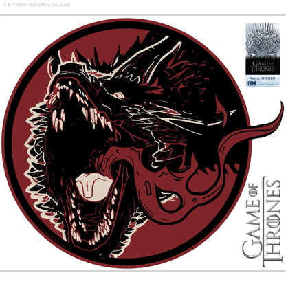 Game of Thrones™ Wall Sticker - Drogon Circle Decal Wall Art