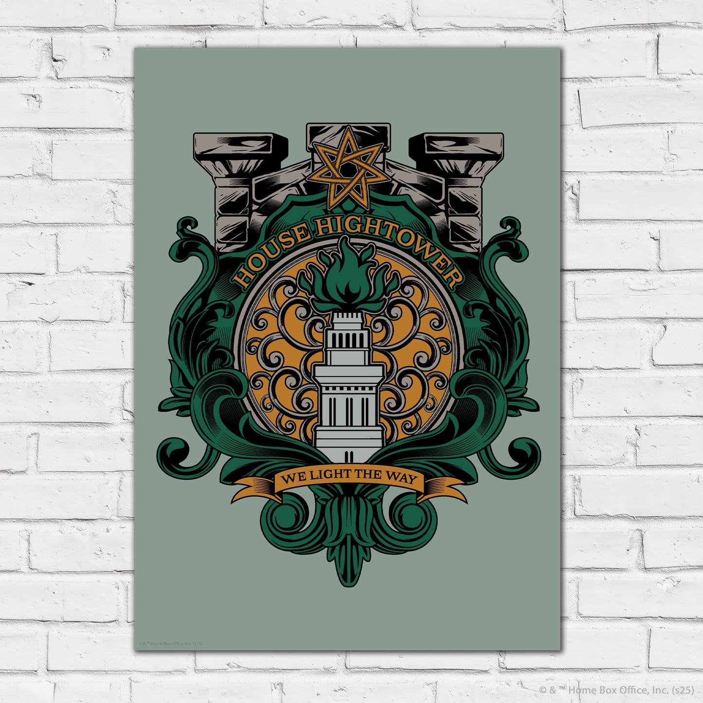 Game of Thrones Print – House Hightower Crest Poster Wall Art