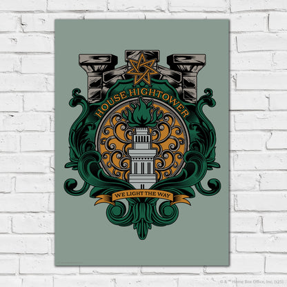 Game of Thrones Print – House Hightower Crest Poster Wall Art