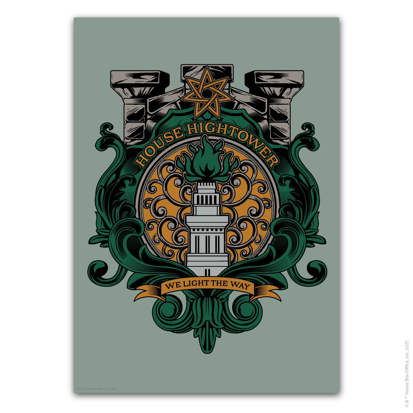 Game of Thrones Print – House Hightower Crest Poster Wall Art