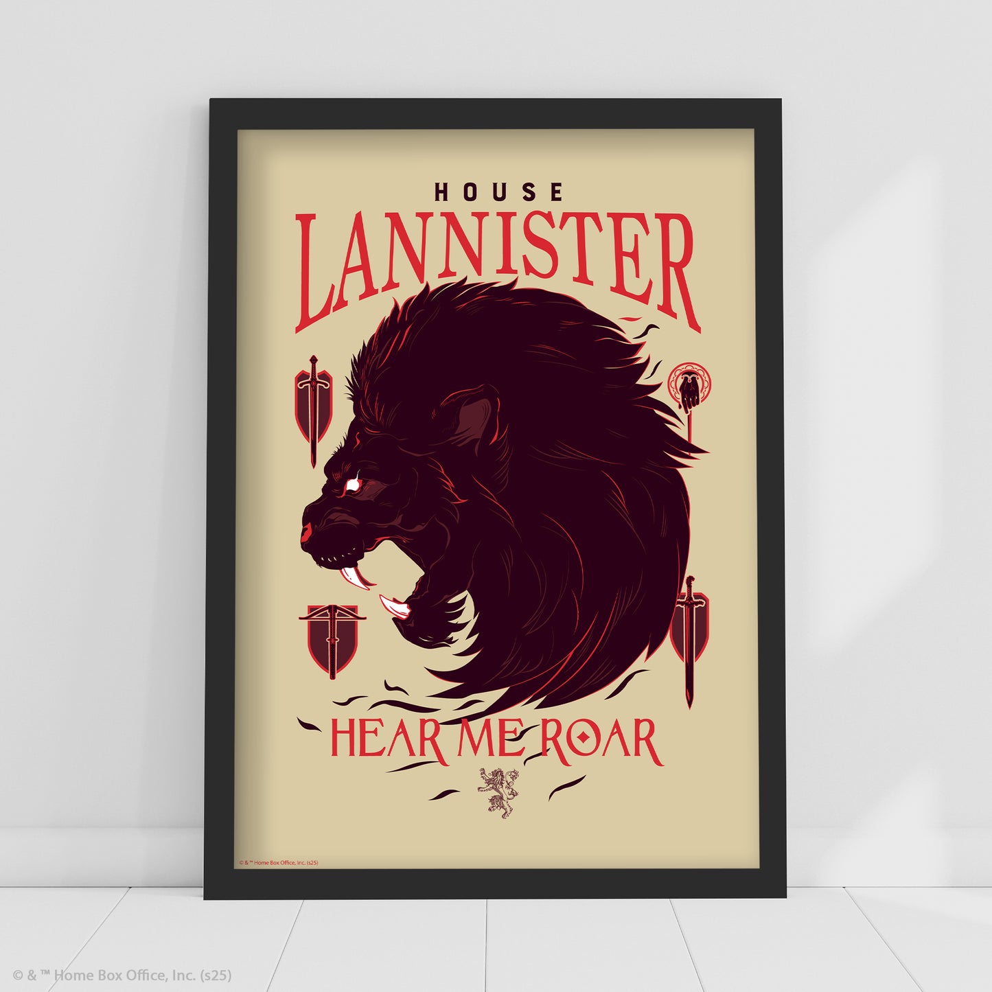 Game of Thrones Print – House Lannister Poster Wall Art