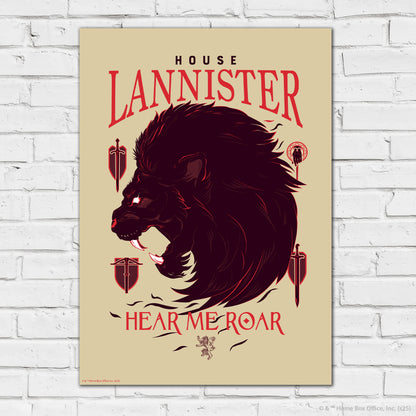 Game of Thrones Print – House Lannister Poster Wall Art