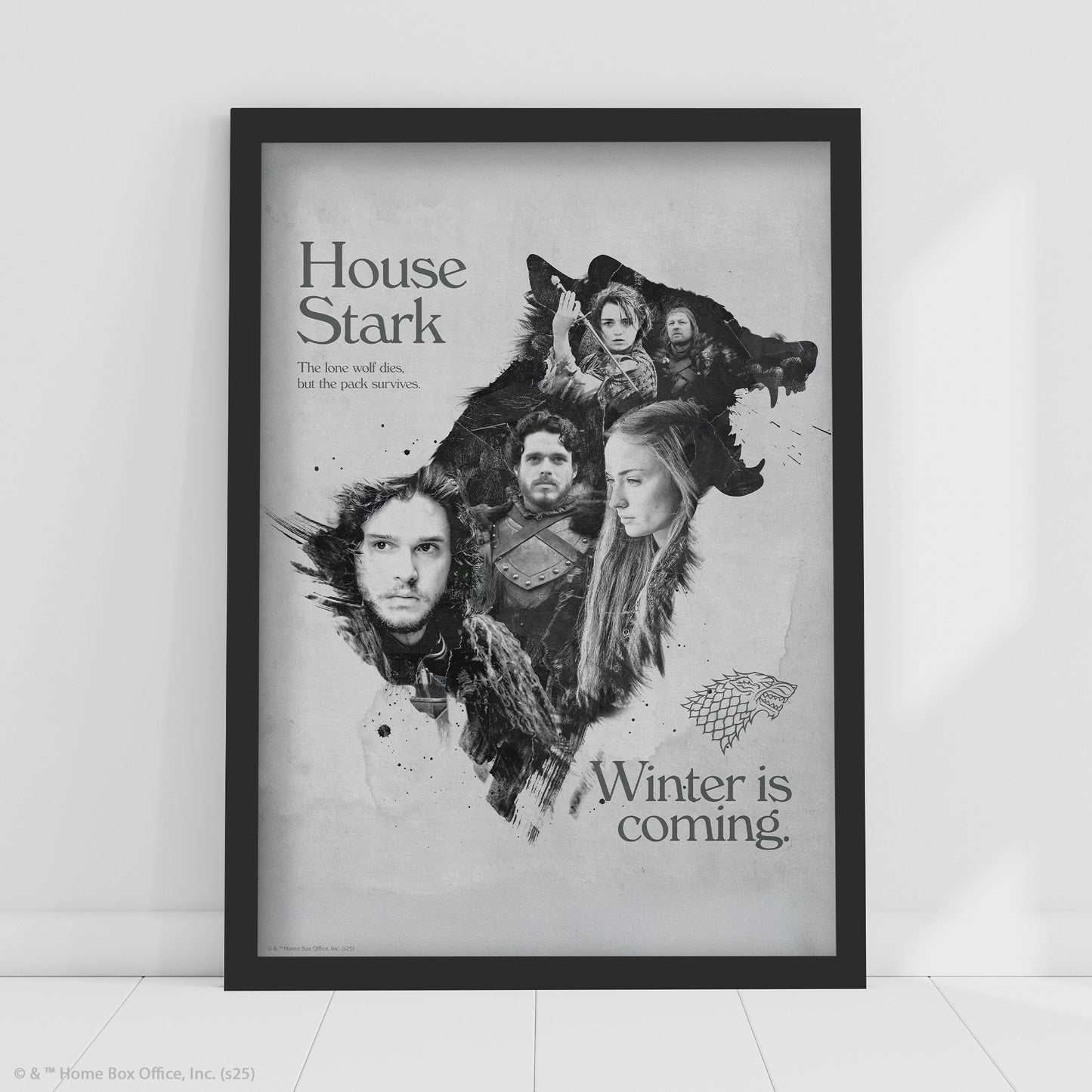 Game of Thrones Print – House Stark Winter Is Coming Poster Wall Art