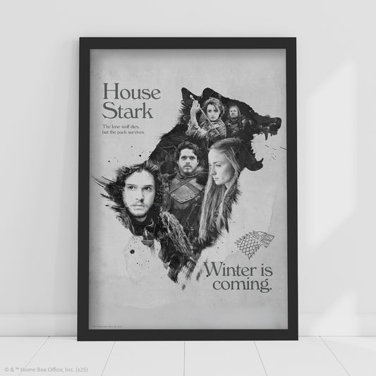 Game of Thrones Print – House Stark Winter Is Coming Poster Wall Art