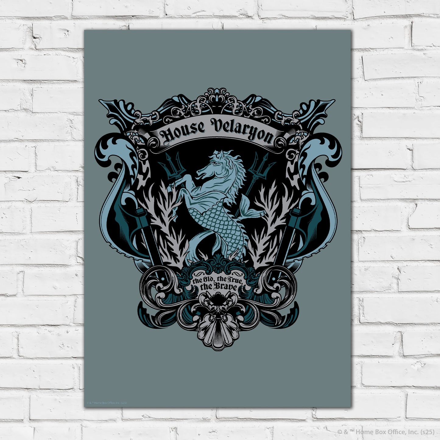 Game of Thrones Print – House Velaryon Crest Poster Wall Art
