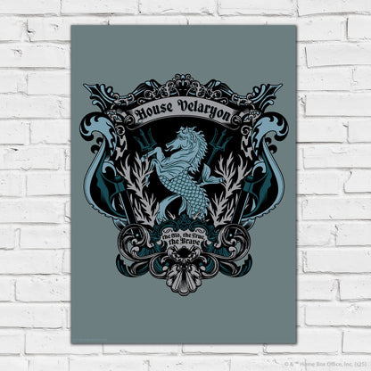 Game of Thrones Print – House Velaryon Crest Poster Wall Art