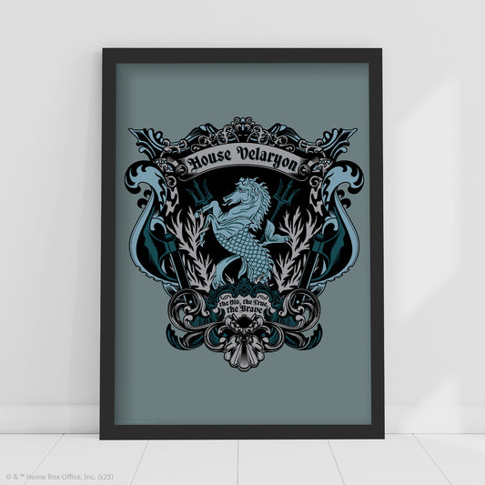 Game of Thrones Print – House Velaryon Crest Poster Wall Art