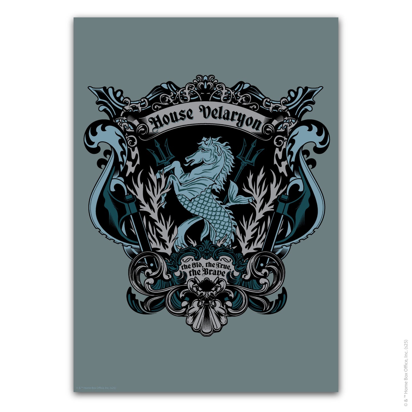 Game of Thrones Print – House Velaryon Crest Poster Wall Art