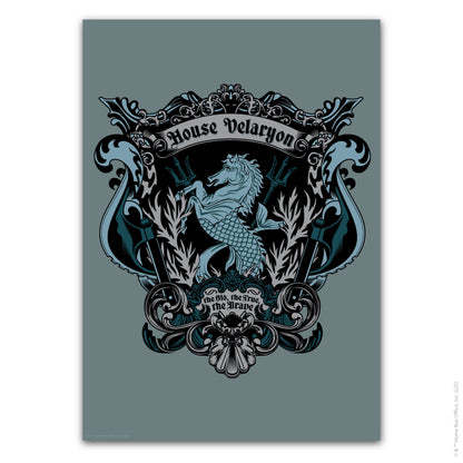 Game of Thrones Print – House Velaryon Crest Poster Wall Art