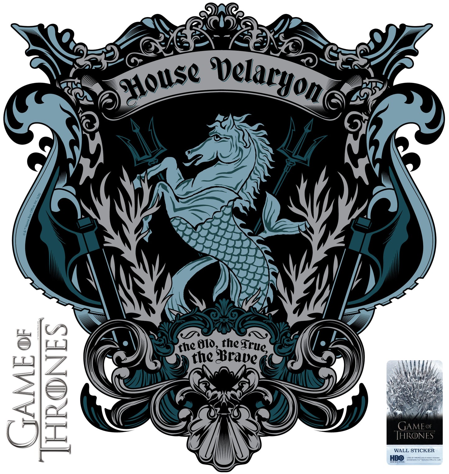 Game of Thrones™ Wall Sticker - House Velaryon Decal Wall Art