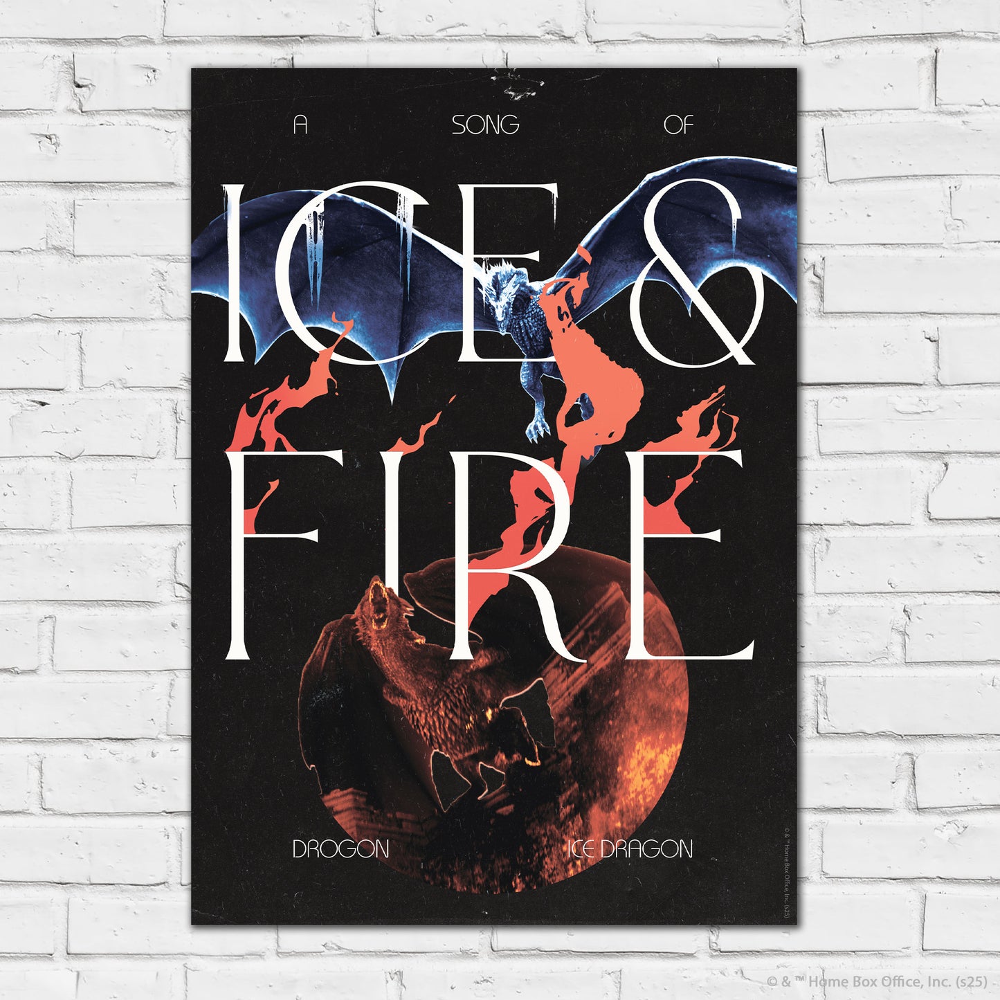 Game of Thrones Print – Ice And Fire Poster Wall Art