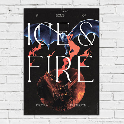 Game of Thrones Print – Ice And Fire Poster Wall Art