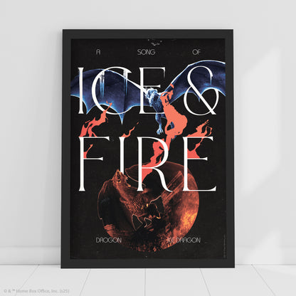 Game of Thrones Print – Ice And Fire Poster Wall Art