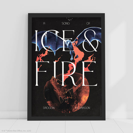 Game of Thrones Print – Ice And Fire Poster Wall Art