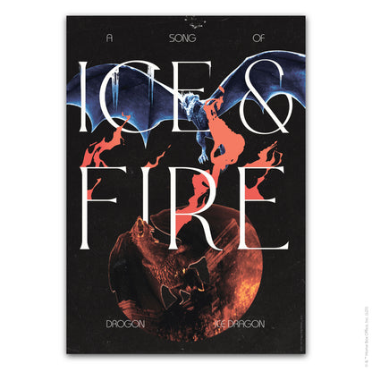 Game of Thrones Print – Ice And Fire Poster Wall Art