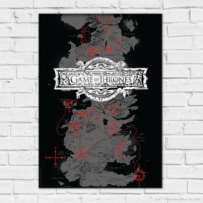 Game of Thrones Print – Map Portrait Poster Wall Art