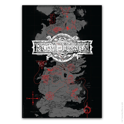 Game of Thrones Print – Map Portrait Poster Wall Art