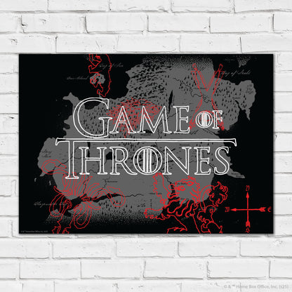 Game of Thrones Print – Map Landscape Poster Wall Art