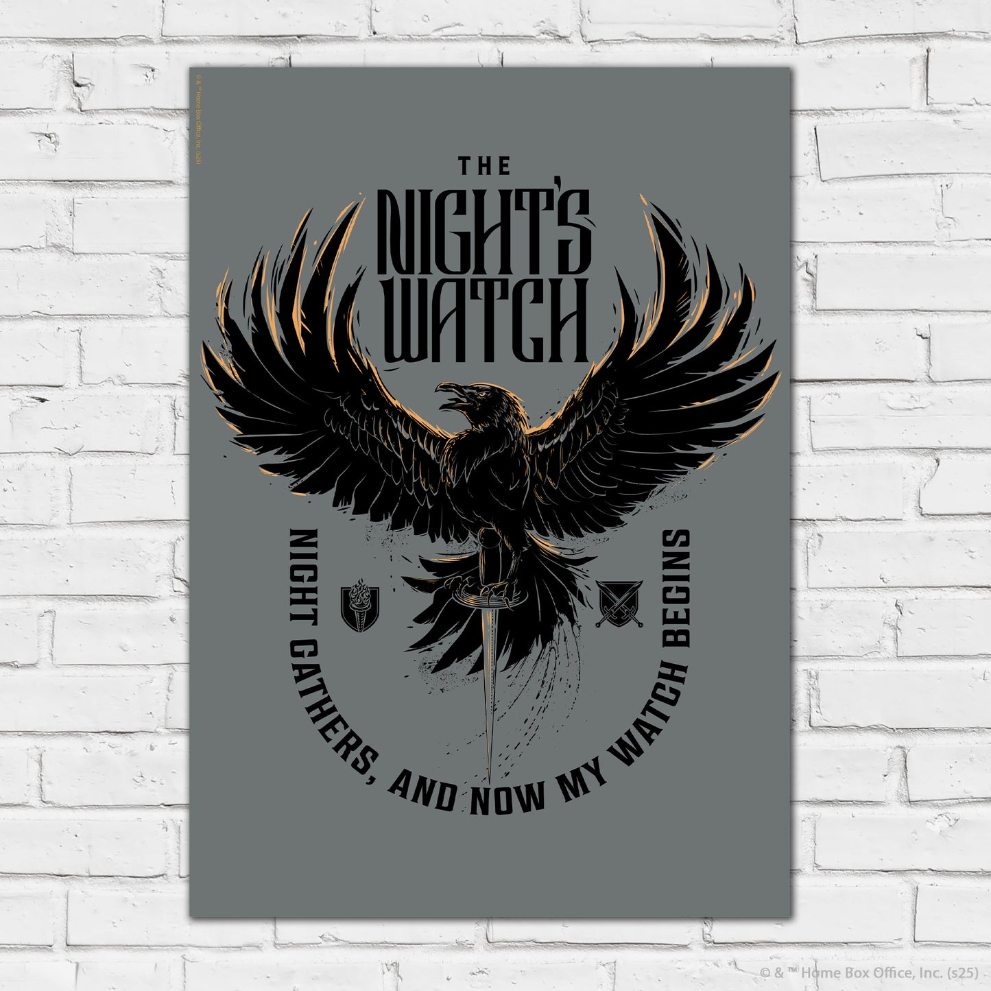 Game of Thrones Print – Night Gathers Poster Wall Art