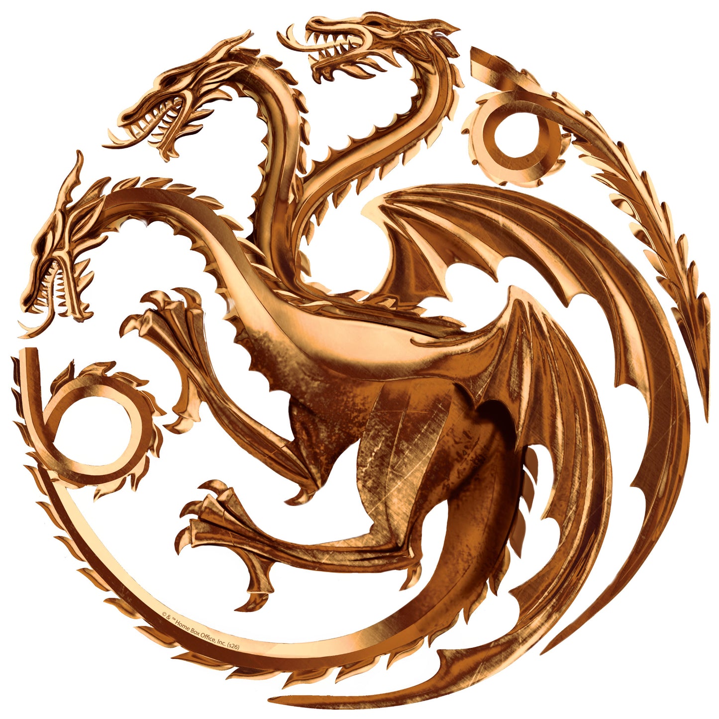 Game of Thrones™ Wall Sticker - Sigils Targaryen Bronze Decal Wall Art