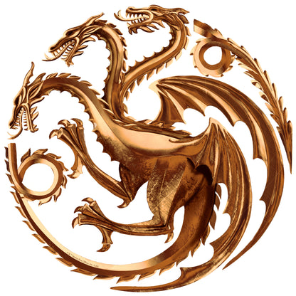 Game of Thrones™ Wall Sticker - Sigils Targaryen Bronze Decal Wall Art