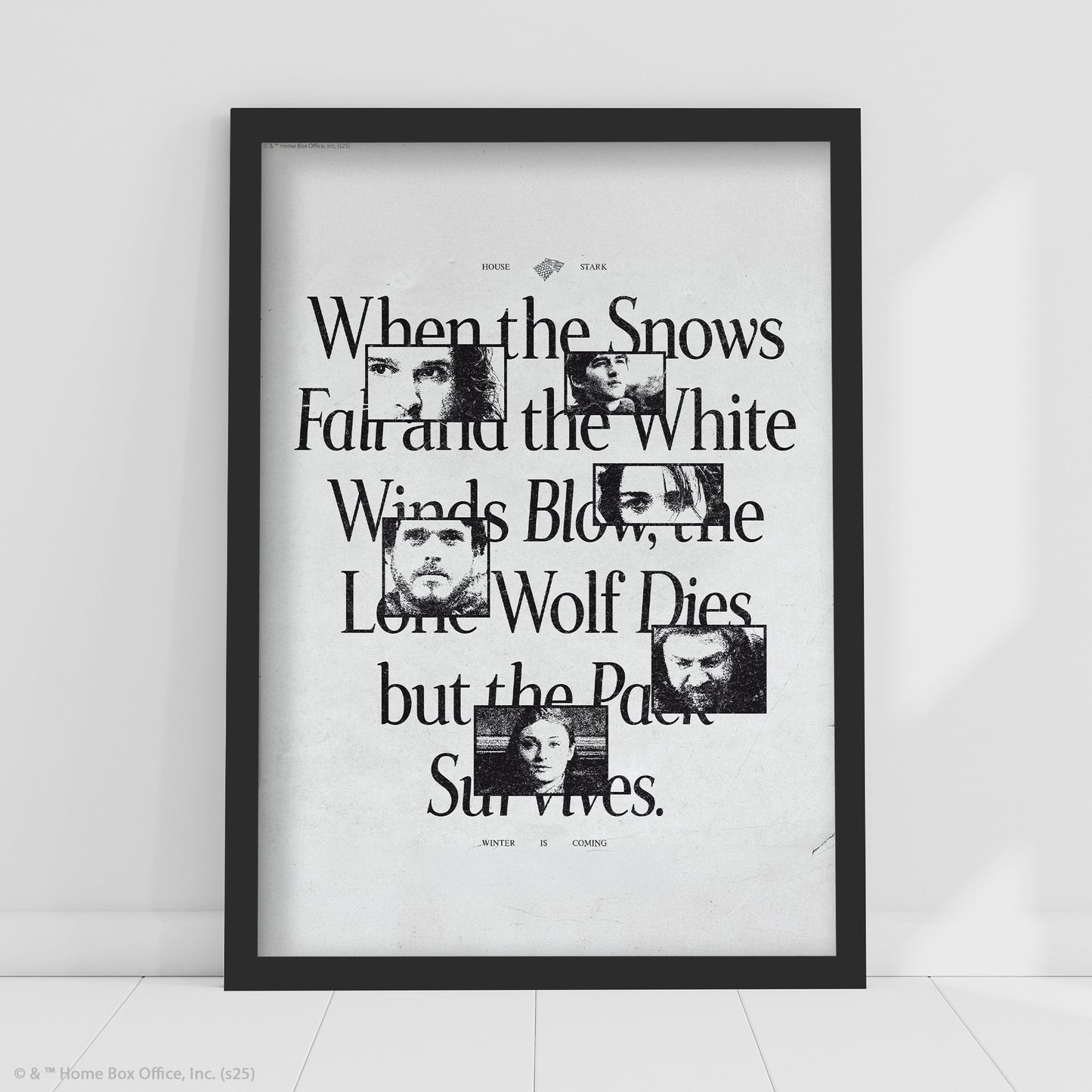 Game of Thrones Print – When The Snows Fall Poster Wall Art