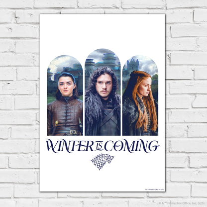 Game of Thrones Print – Winter Is Coming Poster Wall Art