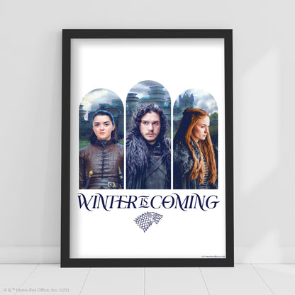 Game of Thrones Print – Winter Is Coming Poster Wall Art