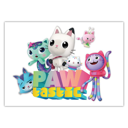 Gabby's Dollhouse Print - Cat Group Pawtastic Poster Kids Wall Art