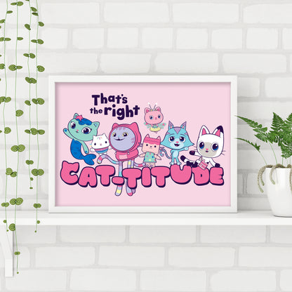 Gabby's Dollhouse Print - Catitude Poster Kids Wall Art