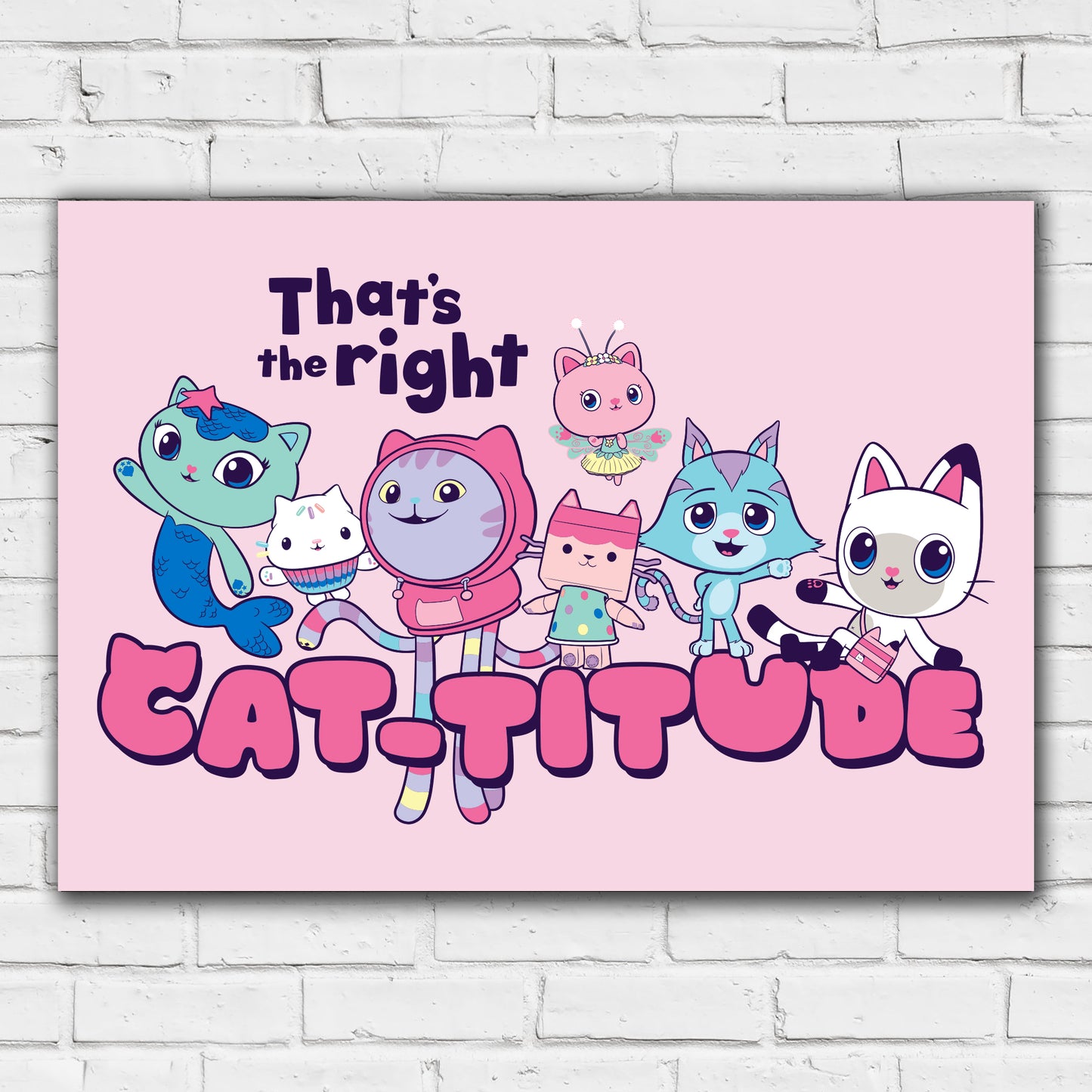 Gabby's Dollhouse Print - Catitude Poster Kids Wall Art