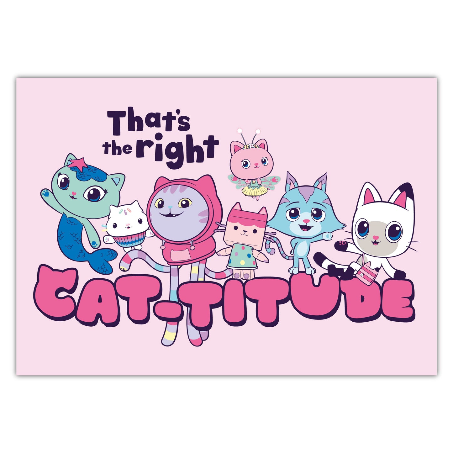 Gabby's Dollhouse Print - Catitude Poster Kids Wall Art