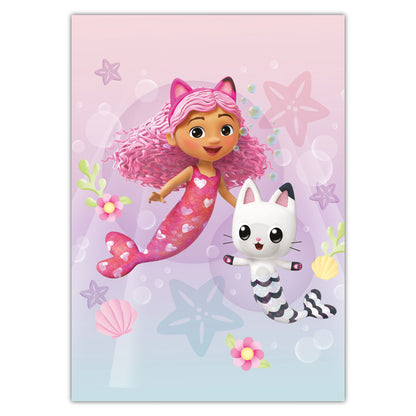 Gabby's Dollhouse Print - Gabby and Pandy Mermaids Poster Kids Wall Art