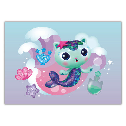 Gabby's Dollhouse Print - MerCat Waves Poster Kids Wall Art
