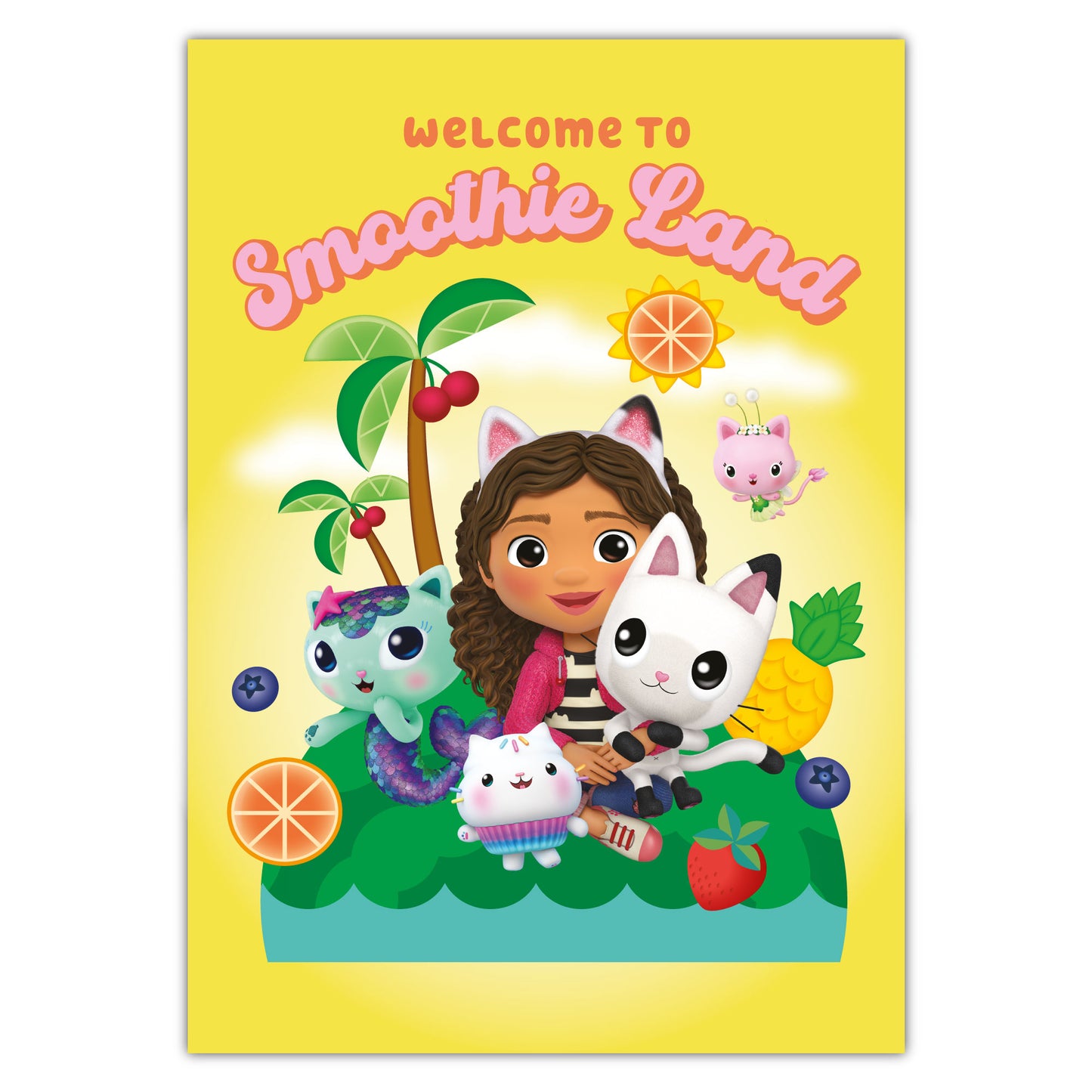 Gabby's Dollhouse Print - Welcome To Smoothie Land Poster Kids Wall Art