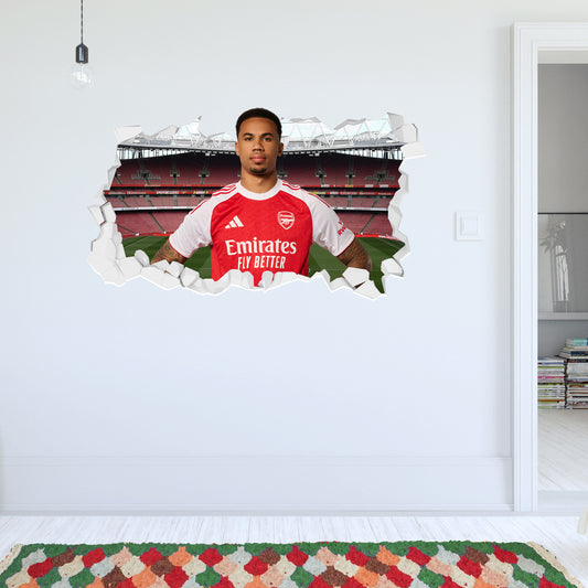 Arsenal Football Club - Gabriel 25/26 Broken Wall Sticker
