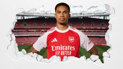 Arsenal Football Club - Gabriel 25/26 Broken Wall Sticker