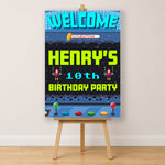 Gaming Birthday Sign - Arcade Screen Personalised Foamex Board