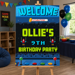 Gaming Birthday Sign - Arcade Screen Personalised Foamex Board