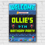 Gaming Birthday Sign - Arcade Screen Personalised Foamex Board