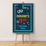 Gaming Birthday Sign - Pixel Game Personalised Foamex Board