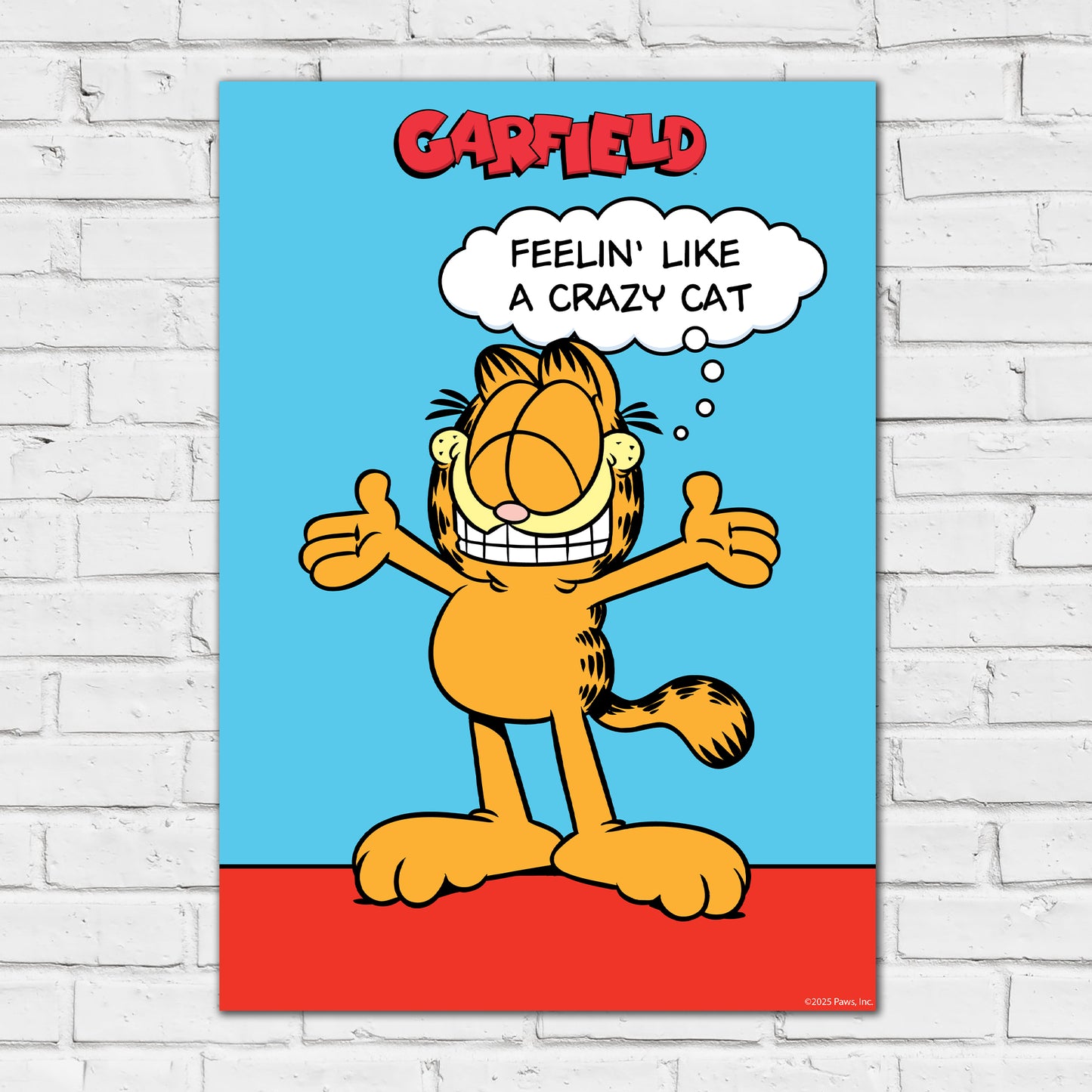 Garfield Print – Feelin' Like A Crazy Cat Poster Wall Art