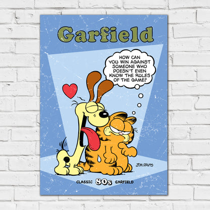Garfield Print –  Garfield And Odie 80's Poster Wall Art