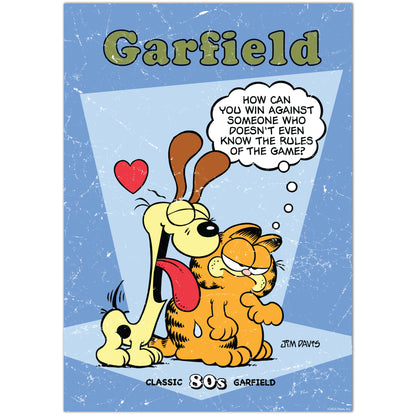 Garfield Print –  Garfield And Odie 80's Poster Wall Art