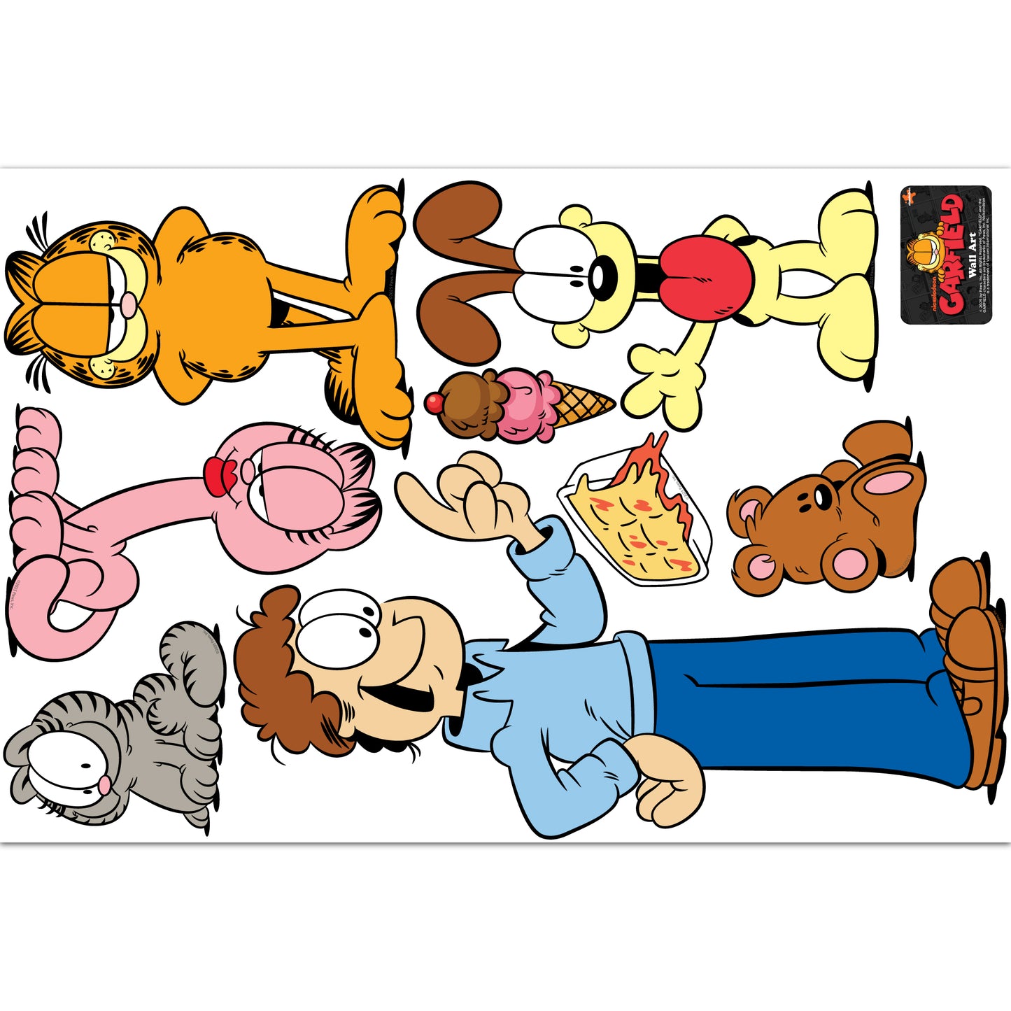 Garfield Wall Sticker - Group Decal Set Wall Art