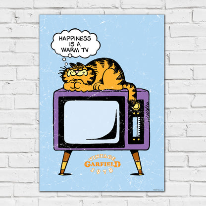 Garfield Print –  Happiness Is A Warm Tv Poster Wall Art